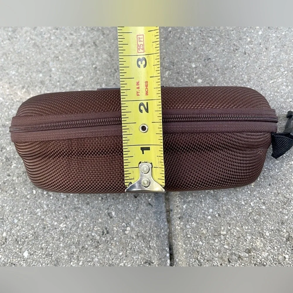 NEW Maui Jim Zippered Brown Hardshell Sunglasses Case